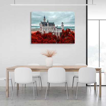 Castle in the redwoods Canvas Wall Art Print