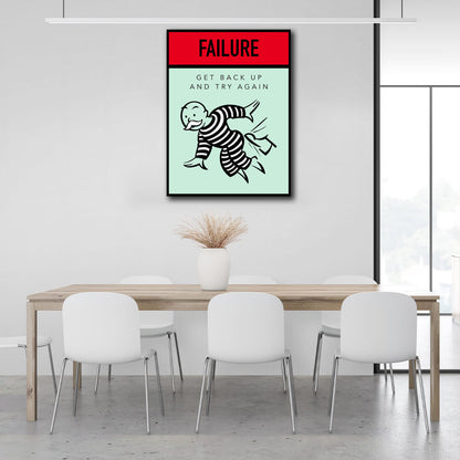 Monopoly Failure Canvas Wall Art Print