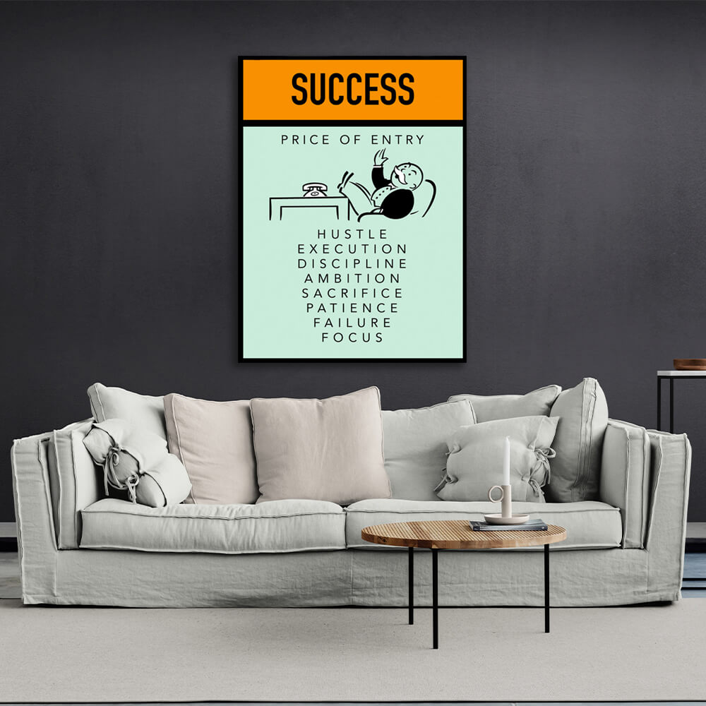 Monopoly Prise of entry Canvas Wall Art Print