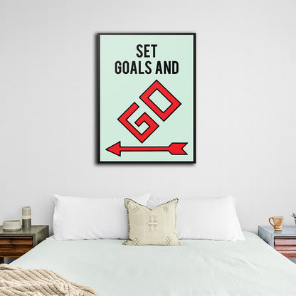 Monopoly Set goals Canvas Wall Art Print