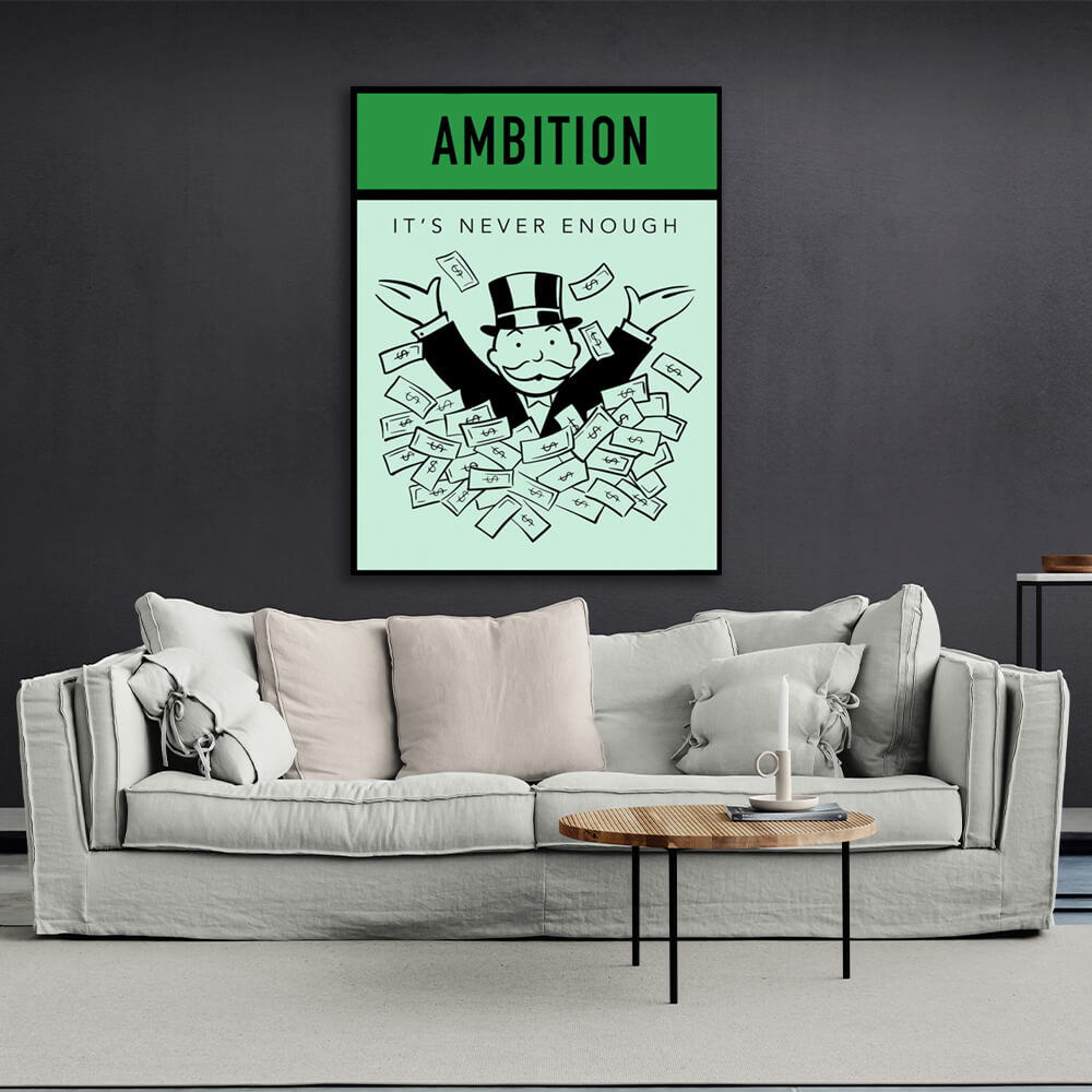 Monopoly Ambition Canvas Wall Art Print