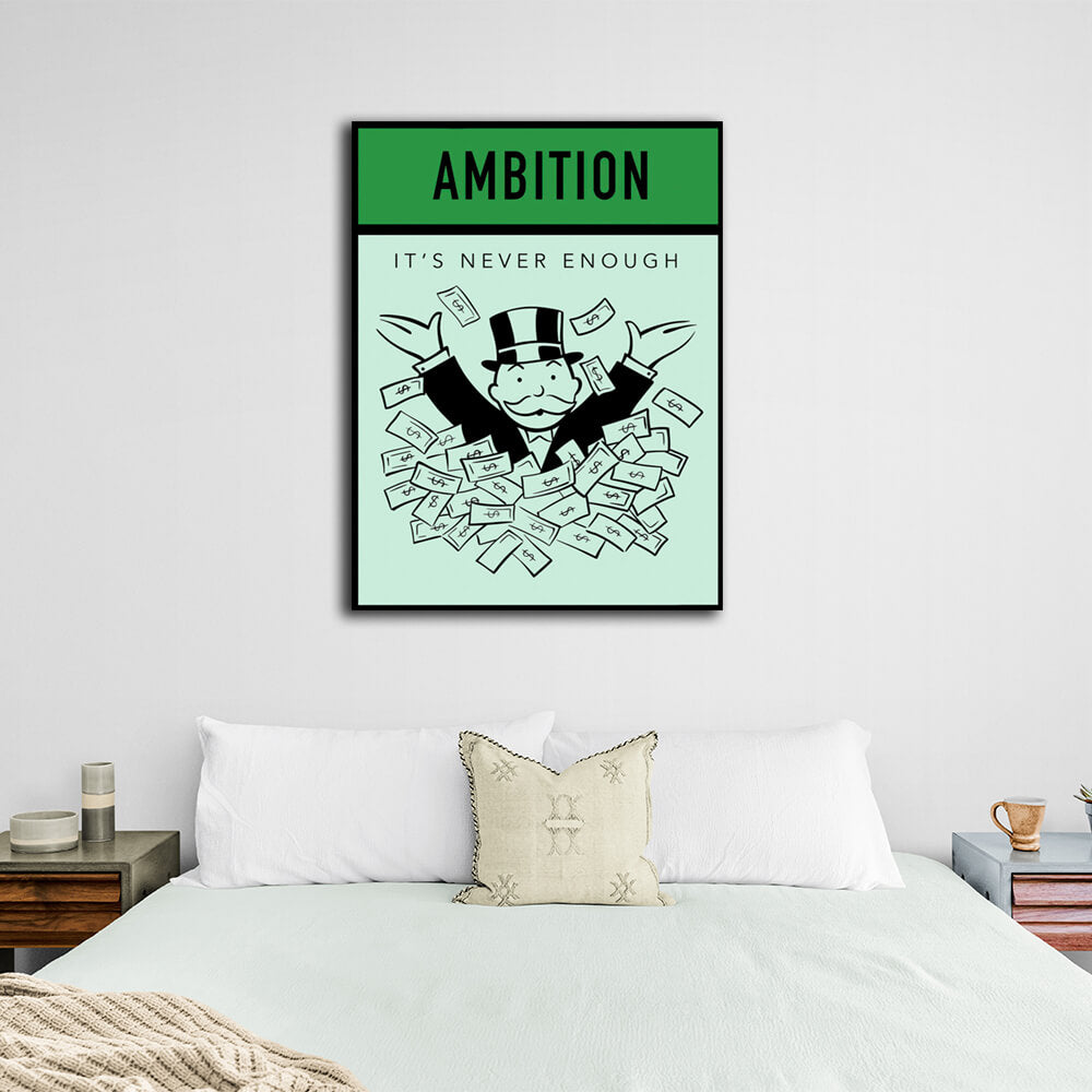 Monopoly Ambition Canvas Wall Art Print