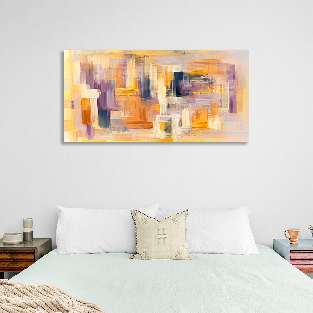 Abstraction in pastel colors Abstraction Canvas Wall Art Print