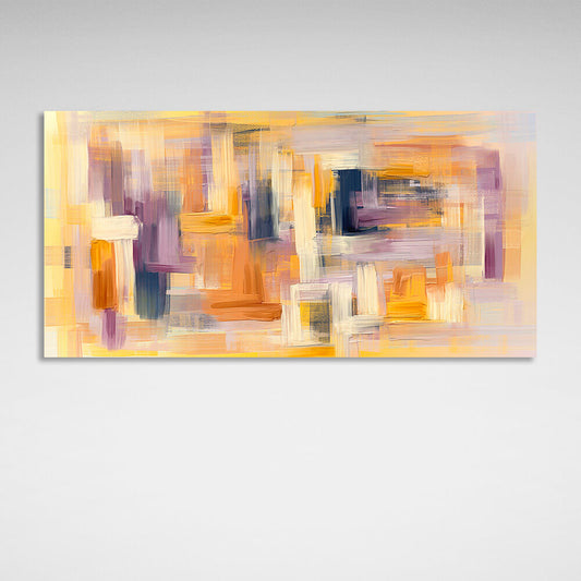 Abstraction in pastel colors Abstraction Canvas Wall Art Print