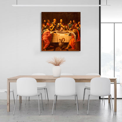 Painting of the Last Supper Reproduction Canvas Wall Art Print