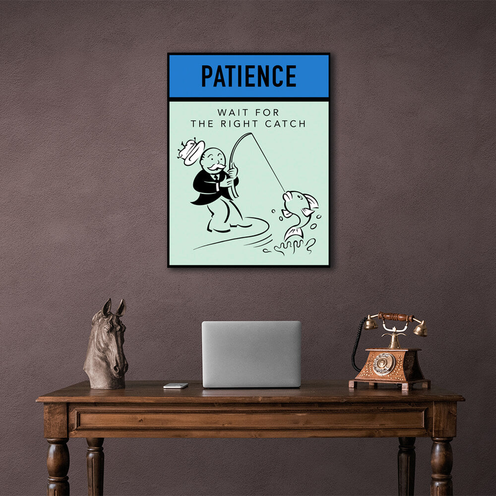 Monopoly Patience Canvas Wall Art Print