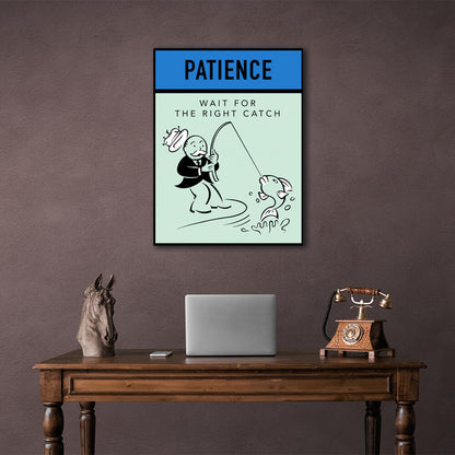 Monopoly Patience Canvas Wall Art Print