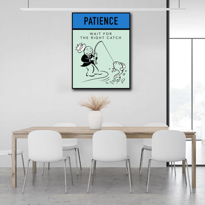 Monopoly Patience Canvas Wall Art Print