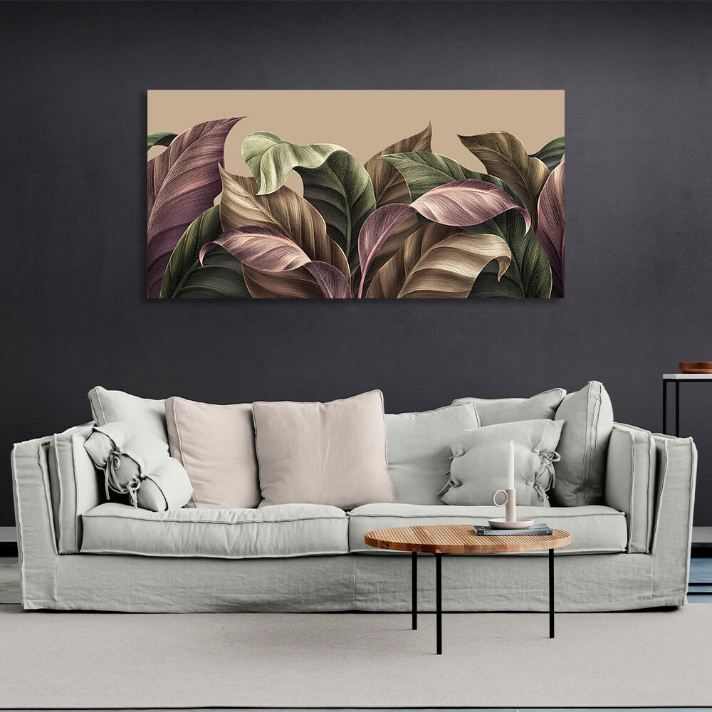 Colorful leaves Canvas Wall Art Print