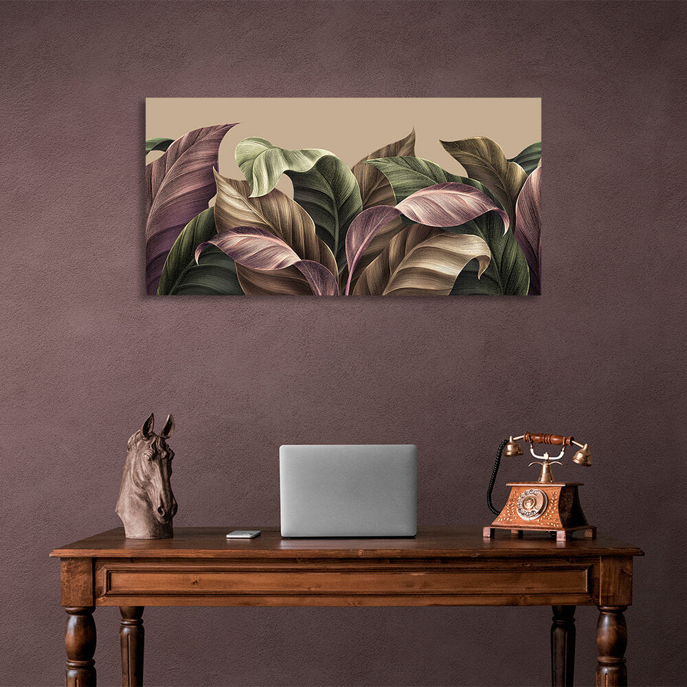 Colorful leaves Canvas Wall Art Print