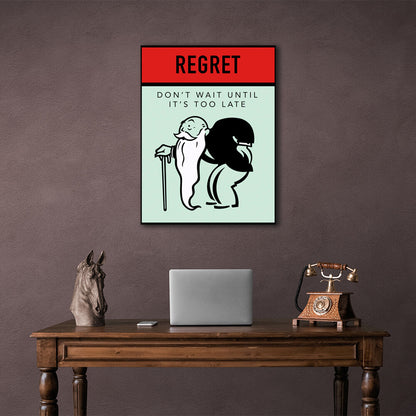 Monopoly Regret Canvas Wall Art Print