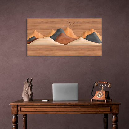 Desert mountains Canvas Wall Art Print