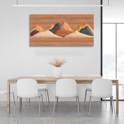 Desert mountains Canvas Wall Art Print