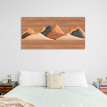 Desert mountains Canvas Wall Art Print