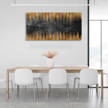 Vertical vertical lines on a dark gray background Abstraction Canvas Wall Art Print