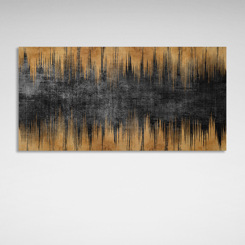 Vertical vertical lines on a dark gray background Abstraction Canvas Wall Art Print