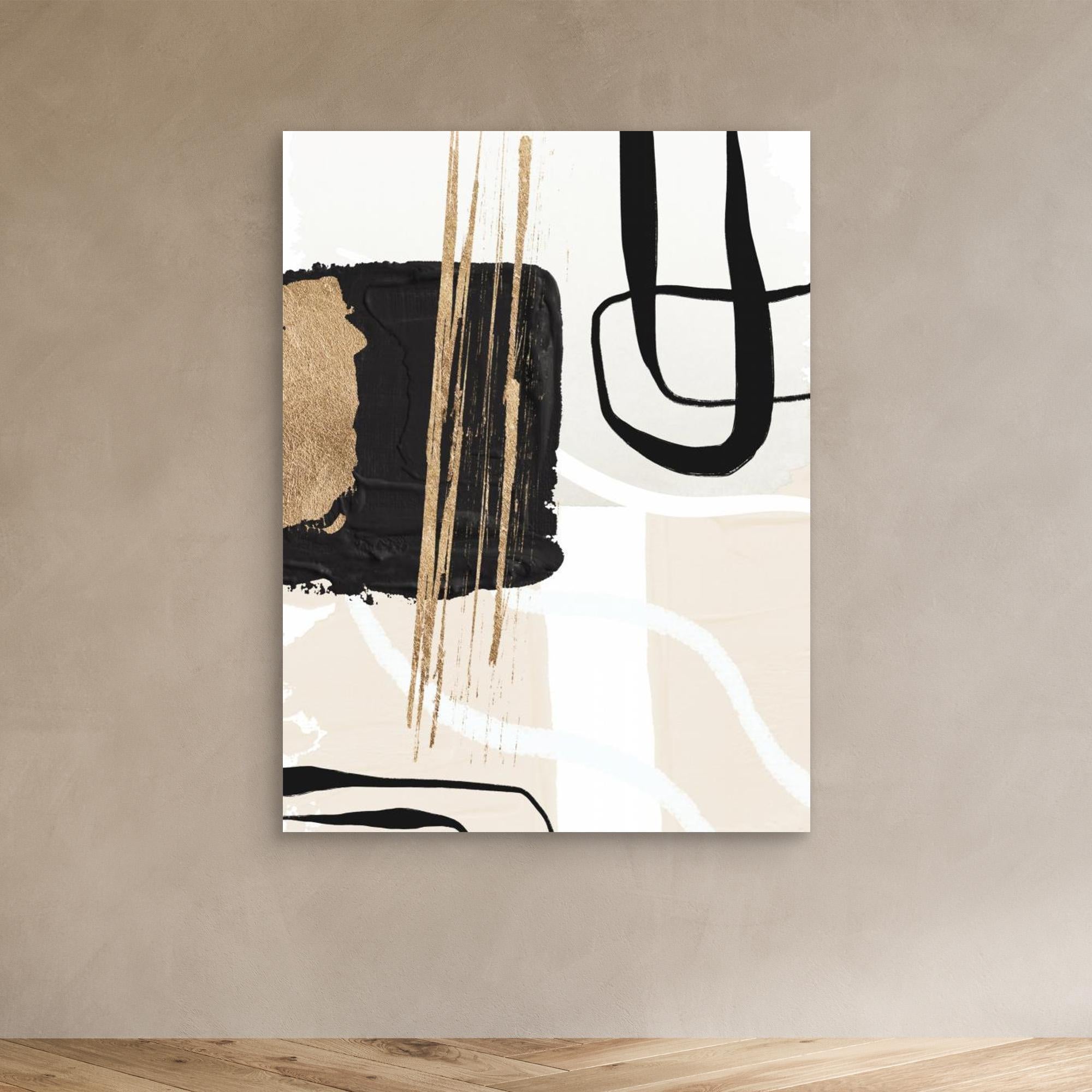 Abstract Black and Gold