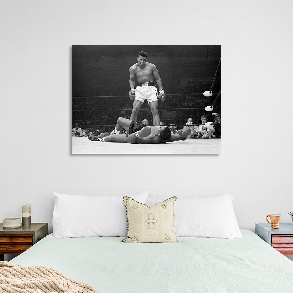 Mohammed Ali boxing ring Canvas Wall Art Print