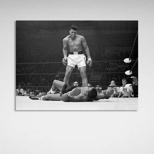 Mohammed Ali boxing ring Canvas Wall Art Print