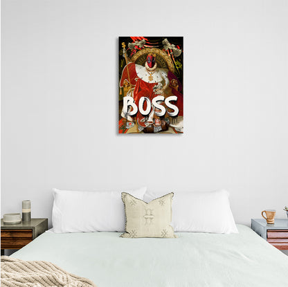 Deadpool Boss Motivational Canvas Wall Art Print