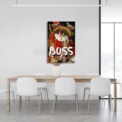 Deadpool Boss Motivational Canvas Wall Art Print