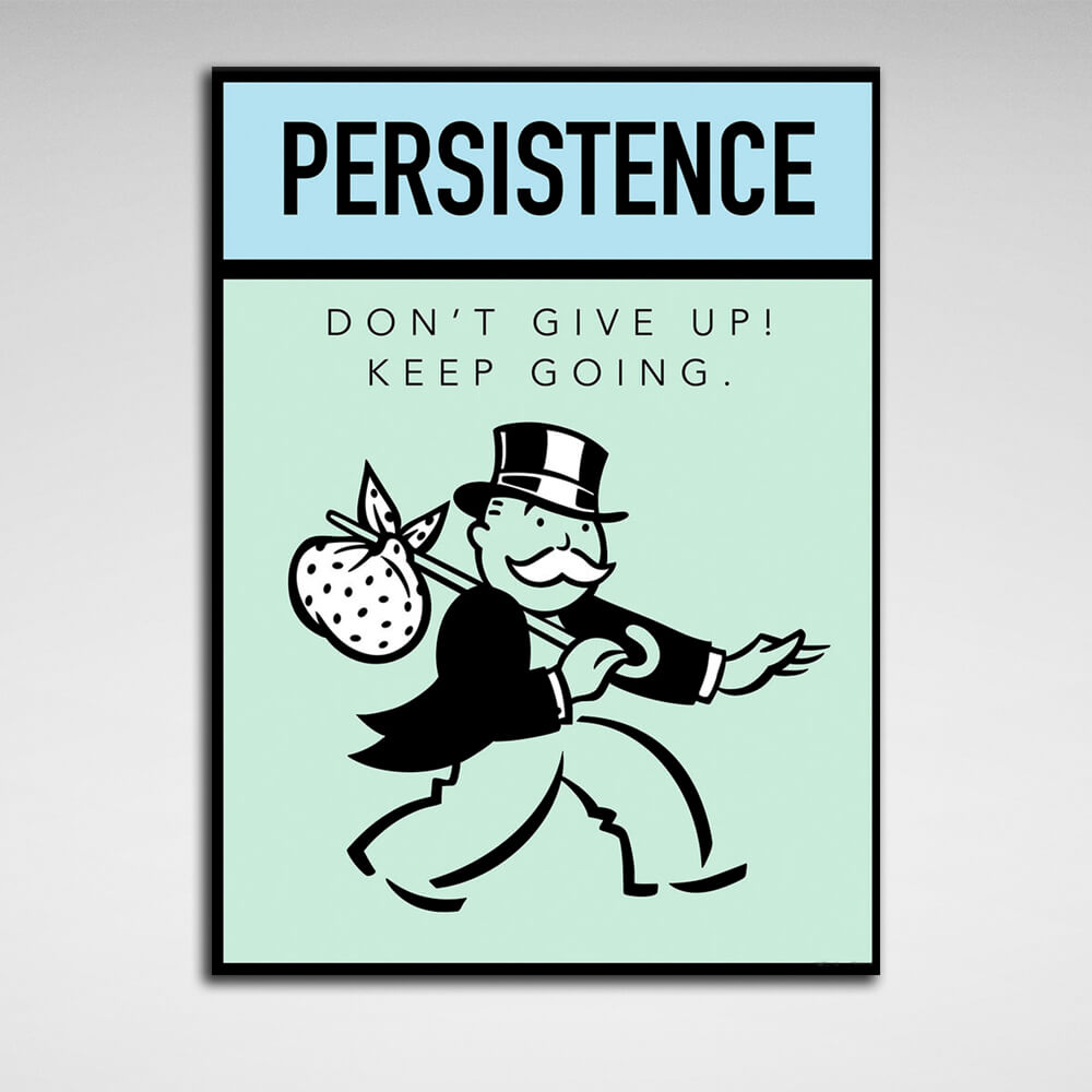 Monopoly Persistence Canvas Wall Art Print