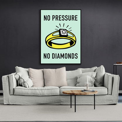 Monopoly No pressure Canvas Wall Art Print