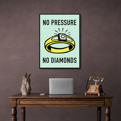 Monopoly No pressure Canvas Wall Art Print