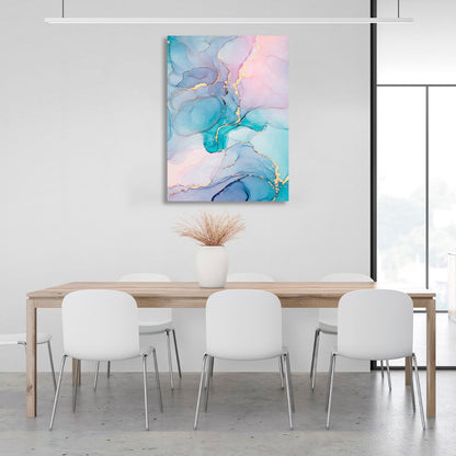 Matte delicate Abstraction Canvas Wall Art Print