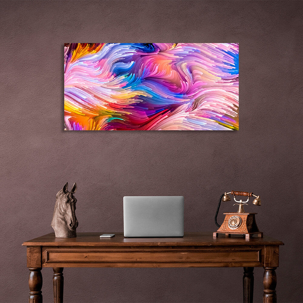 Colorful Abstraction Canvas Wall Art Print