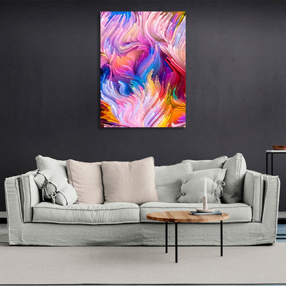 The colorful Abstraction Canvas Wall Art Print