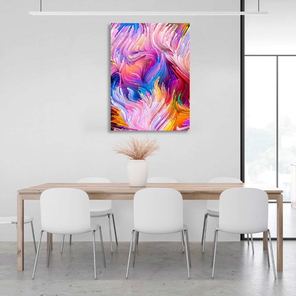 The colorful Abstraction Canvas Wall Art Print