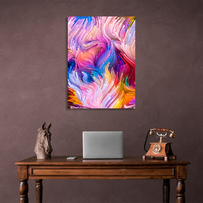 The colorful Abstraction Canvas Wall Art Print