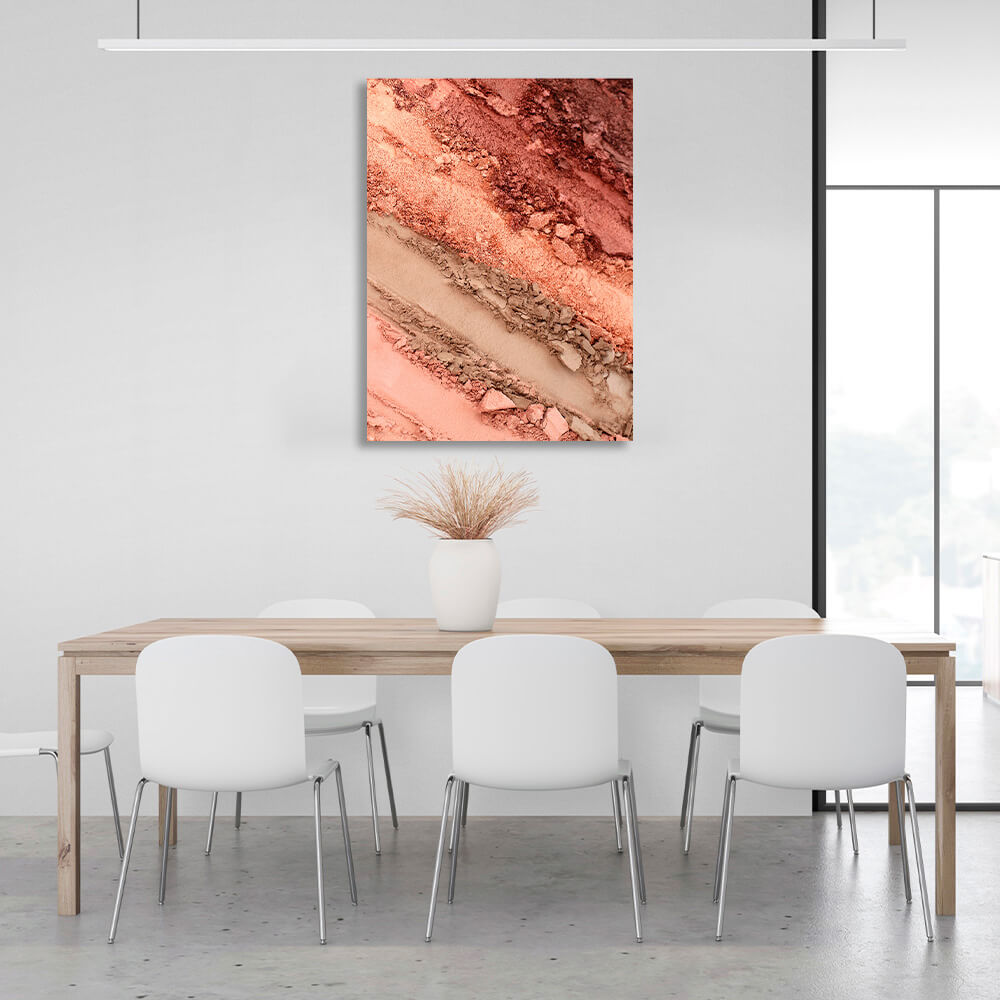 Powder tones Abstraction Canvas Wall Art Print