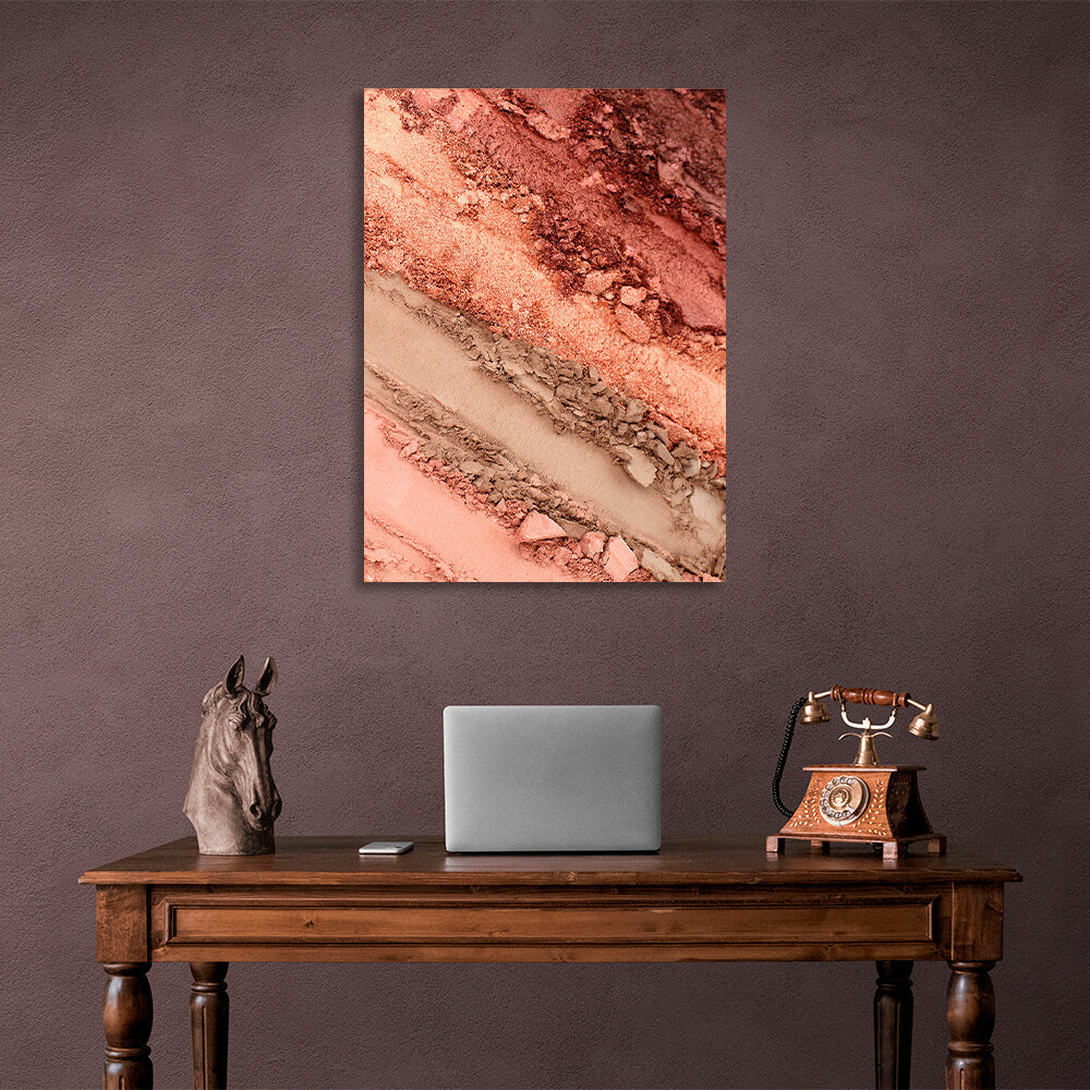 Powder tones Abstraction Canvas Wall Art Print