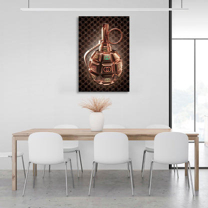 Gucci grenade Canvas Wall Art Print