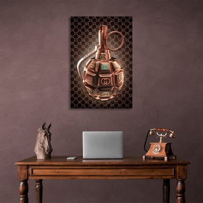 Gucci grenade Canvas Wall Art Print