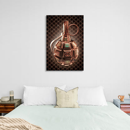 Gucci grenade Canvas Wall Art Print