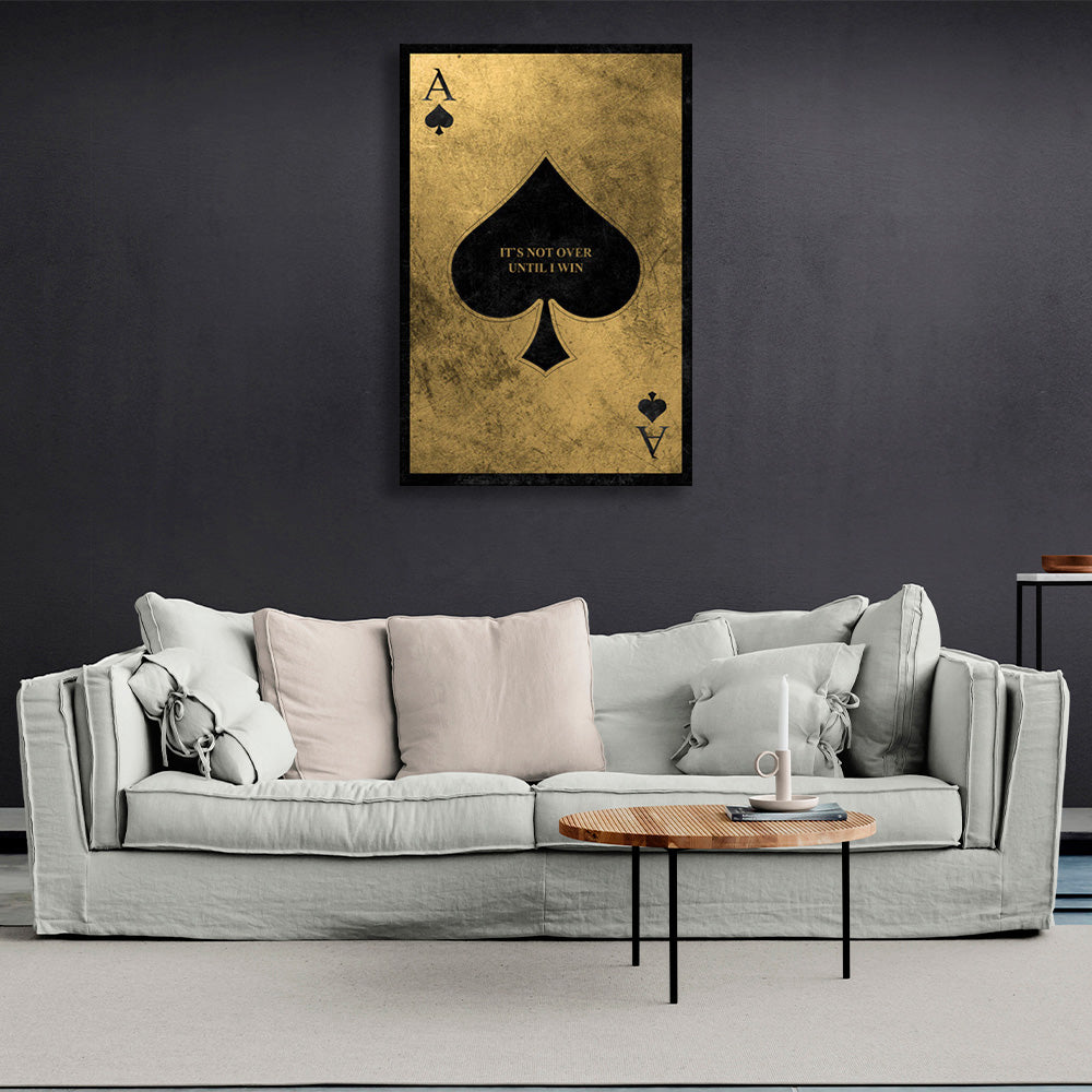 Golden Ace of Chirwa Motivational Canvas Wall Art Print