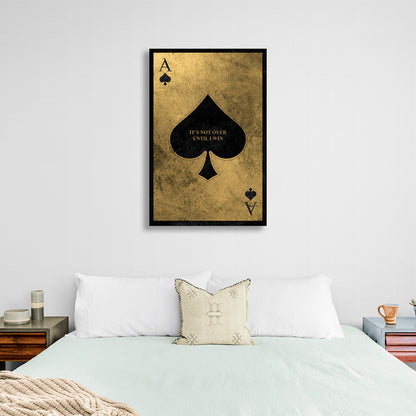 Golden Ace of Chirwa Motivational Canvas Wall Art Print