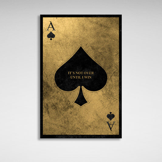 Golden Ace of Chirwa Motivational Canvas Wall Art Print