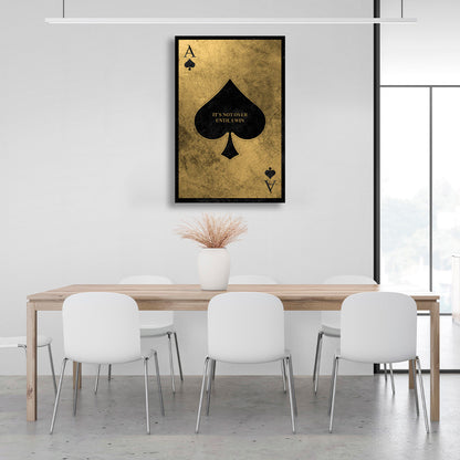 Golden Ace of Chirwa Motivational Canvas Wall Art Print