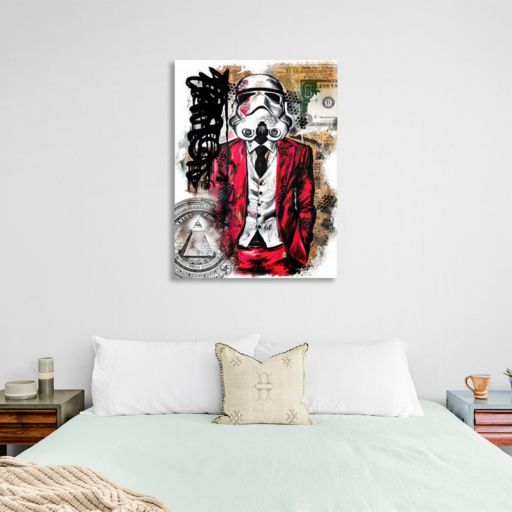 Darth Vader painting Canvas Wall Art Print