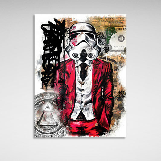 Darth Vader painting Canvas Wall Art Print