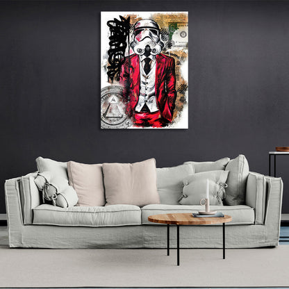 Darth Vader painting Canvas Wall Art Print