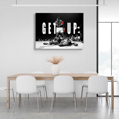 Muhamet Ali is in the ring in dark shades Canvas Wall Art Print