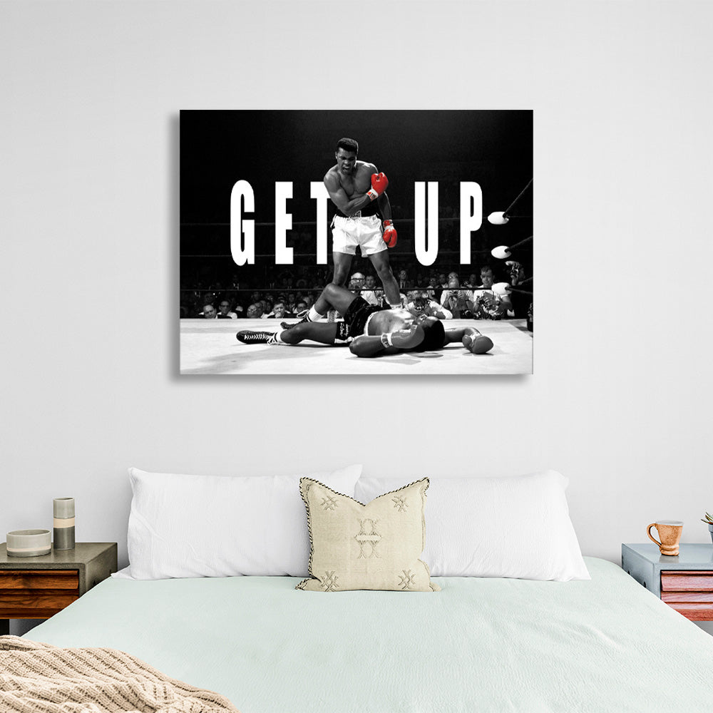 Muhamet Ali is in the ring in dark shades Canvas Wall Art Print