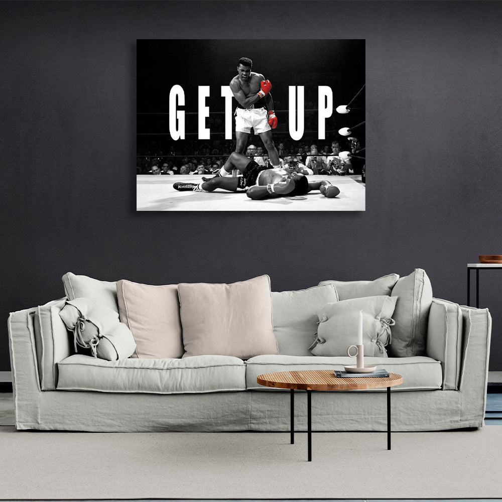 Muhamet Ali is in the ring in dark shades Canvas Wall Art Print