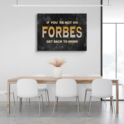 Inscription on a black and gray background Motivational Canvas Wall Art Print