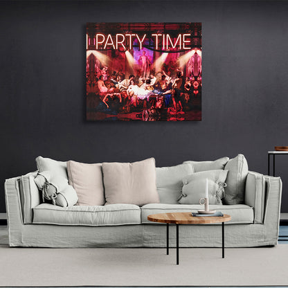 Party Time Canvas Wall Art Print